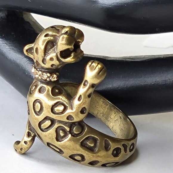 Cheetah Ring Size 8 - Picture 1 of 7